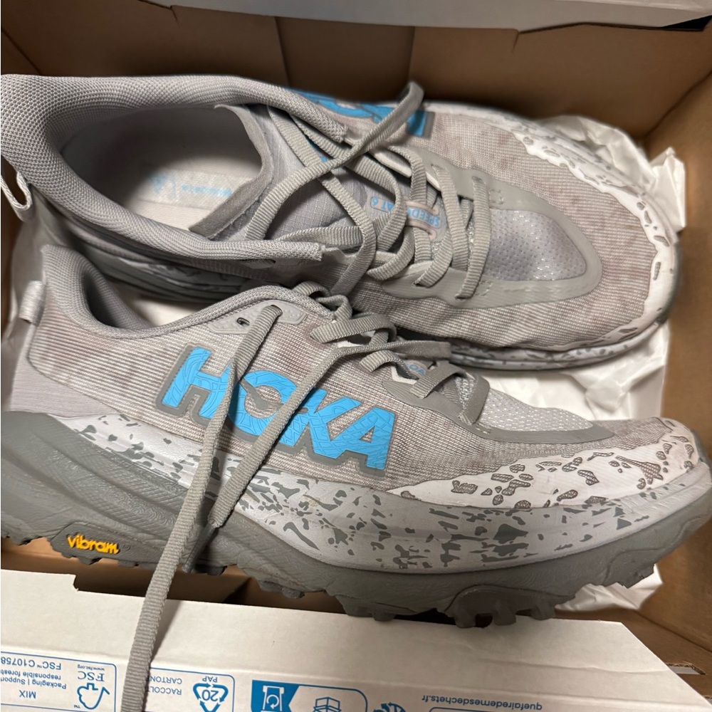 Hoka Blue Shoe Box — W Speedgoat 6